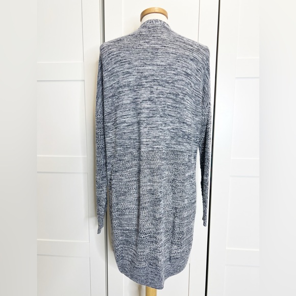 Vince Boyfriend Long Novelty Knit Cardigan L Marled - Picture 4 of 4